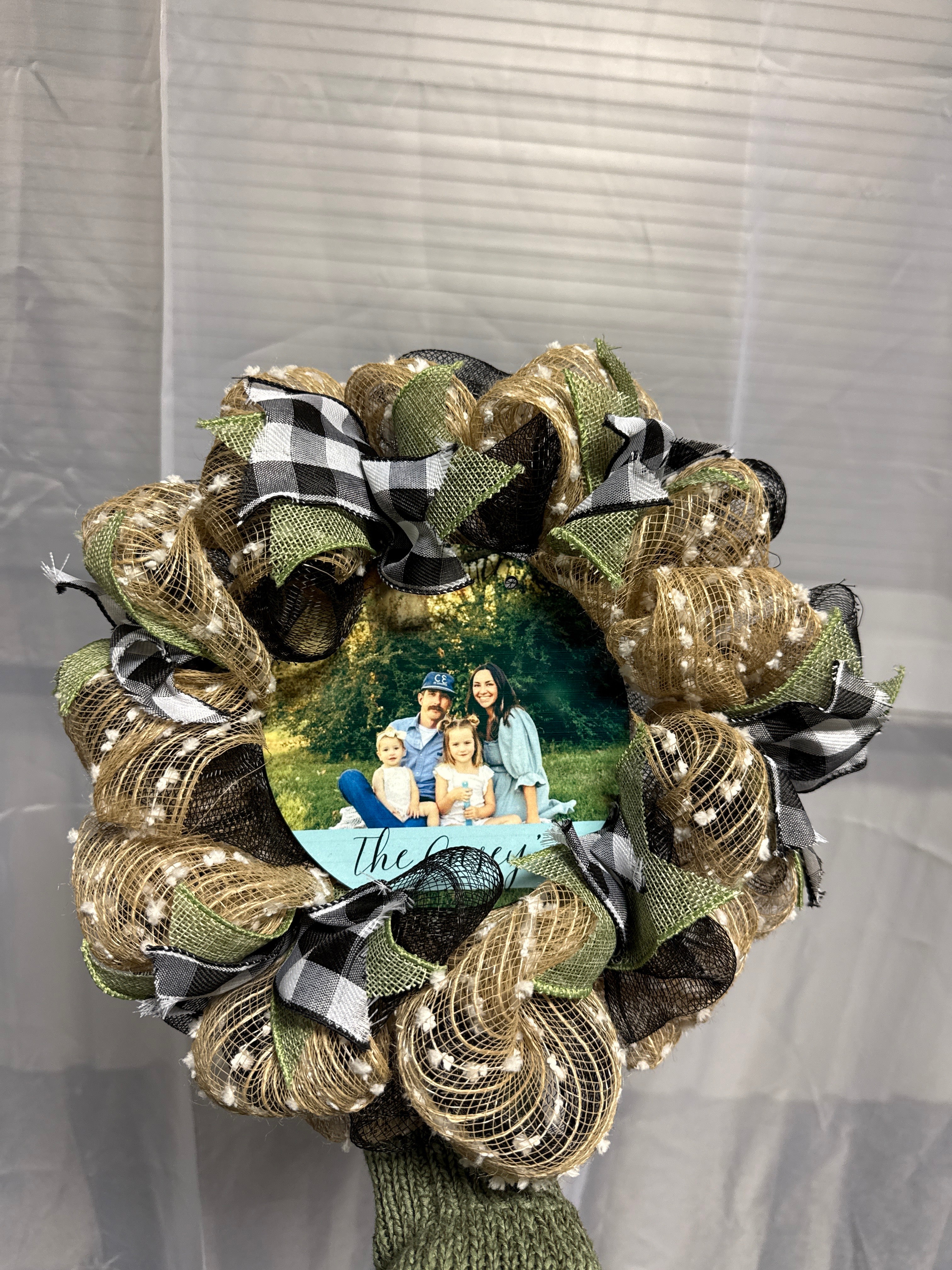 Custom photo wreath